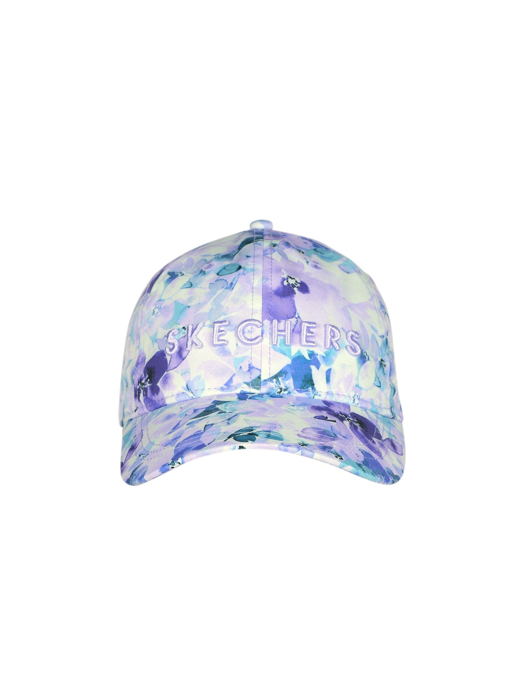 

Skechers Women Seascape Floral Brand Logo Embroidered Baseball Cap, Purple