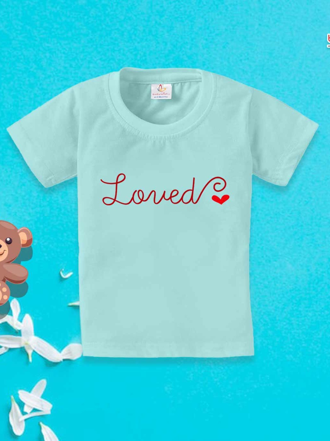 

Babywish Kids Typography T-shirt, Green