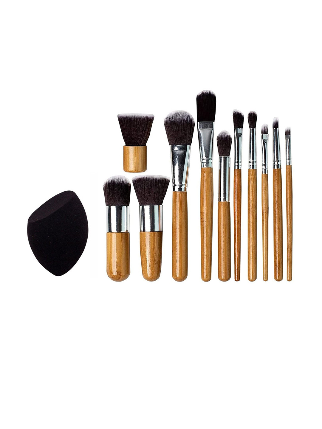 

CIVAKI Set Of 12 Make Up Brush Set With Beauty Blender, Beige