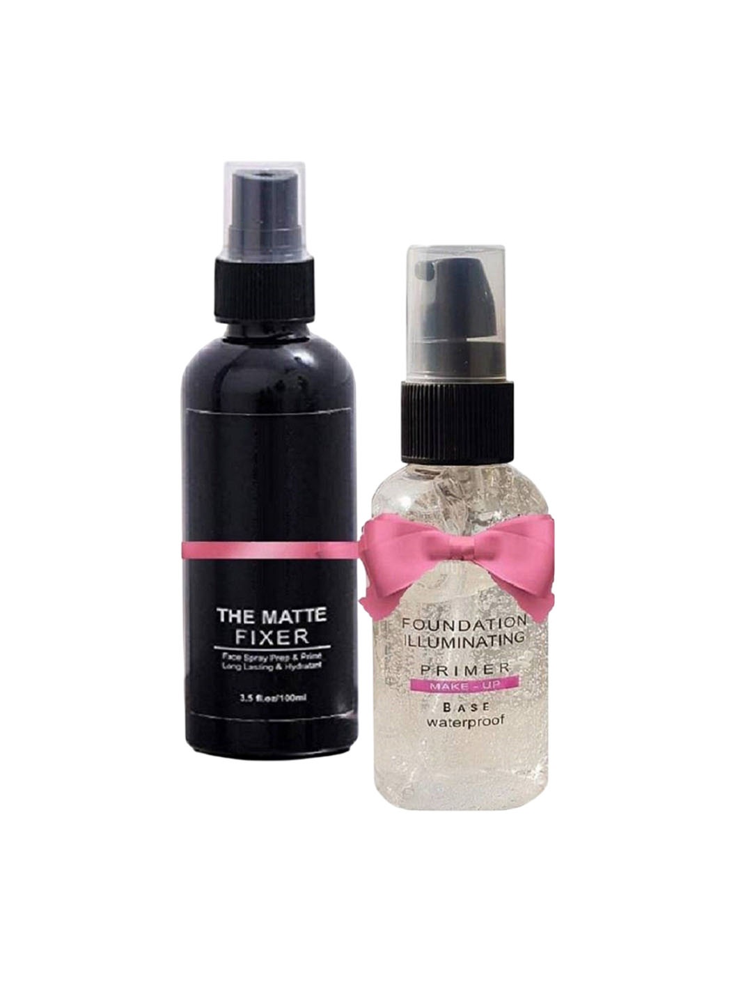 

CIVAKI Set Of 2 Waterproof Primer - 50 ml With Make Up Fixer - 100 ml, Black