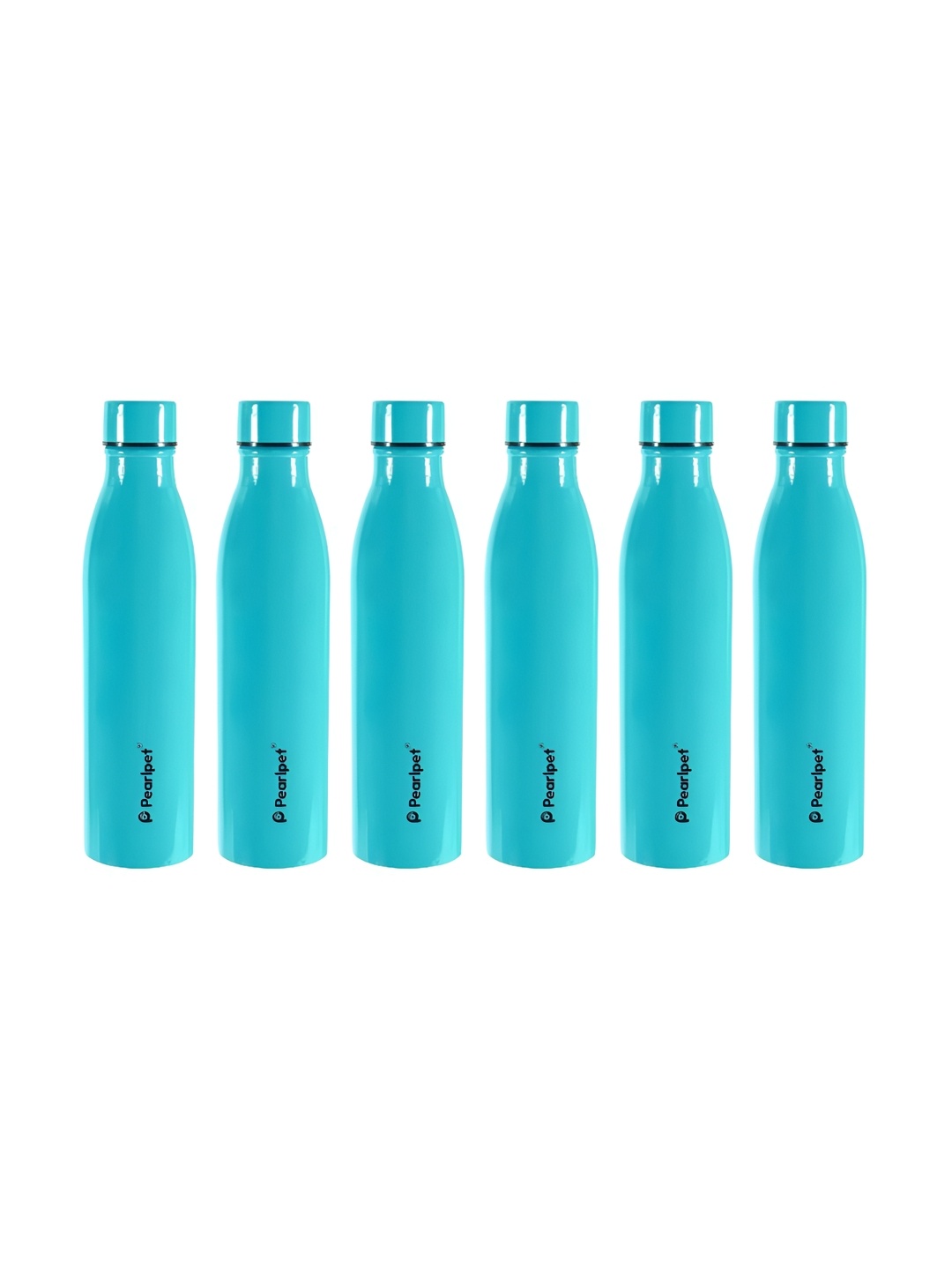 

Pearlpet Blue 6 Pieces Single Wall Stainless Steel Water Bottle 1 L