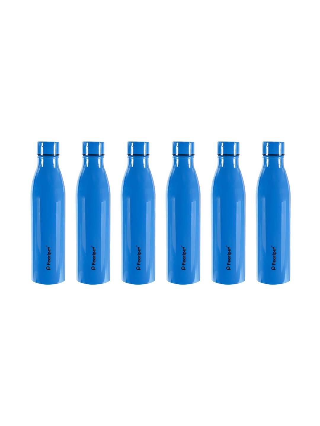 

Pearlpet Navy Blue 6 Pieces Single Wall Stainless Steel Water Bottle 1 L