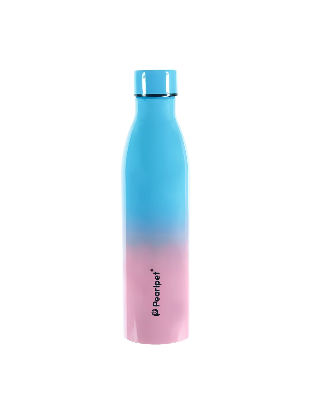 

Pearlpet Blue & Pink Ombre Printed Stainless Steel Single Wall Water Bottle 1L