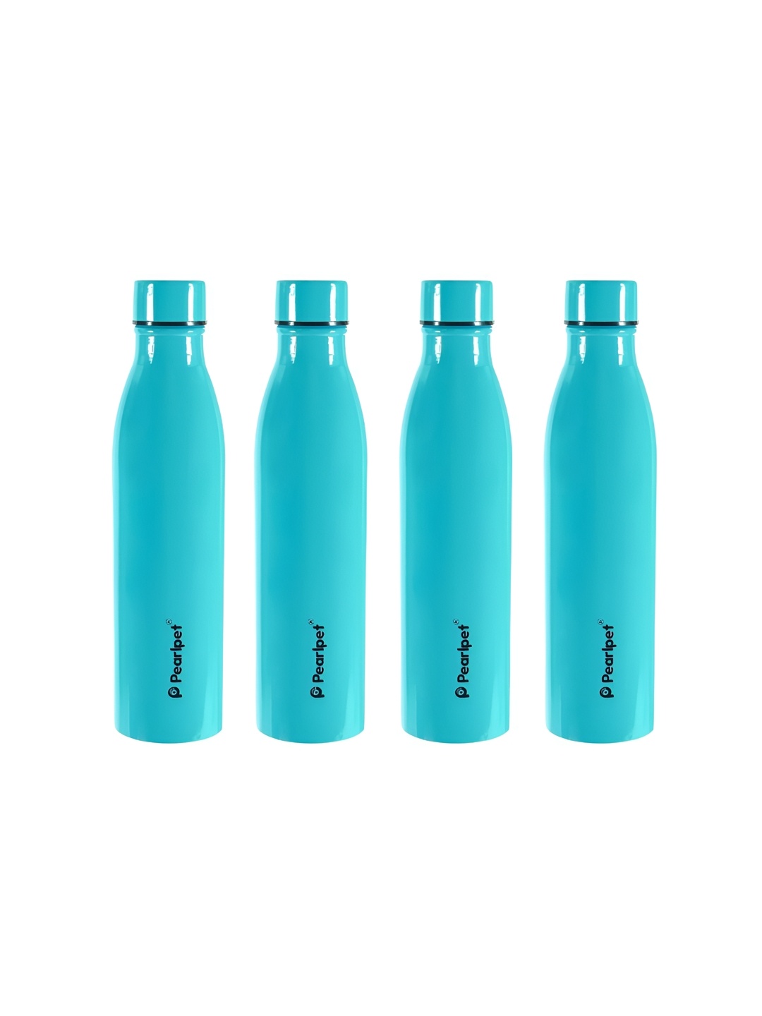 

Pearlpet Sky Blue 4 Pieces Single Wall Stainless Steel Water Bottle 1 L