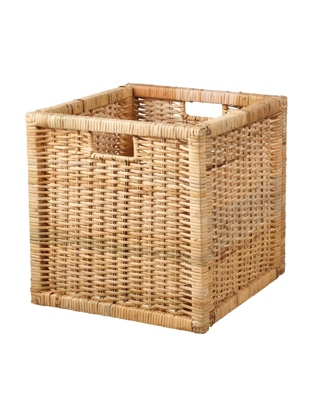 

akway Beige Rattan Fruit And Vegetable Basket