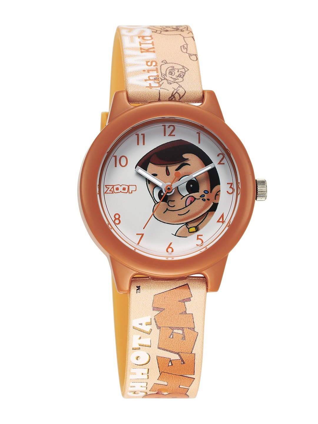 

ZOOP from TITAN Kids Embellished Dial & Straps Analogue Watch 16042PP03FW, White
