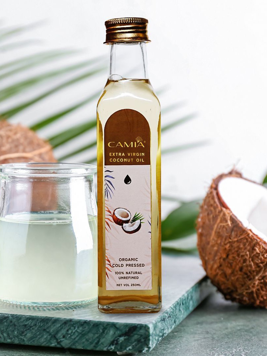 

CAMIA Organic Cold Pressed Coconut Oil- 250 ml, White