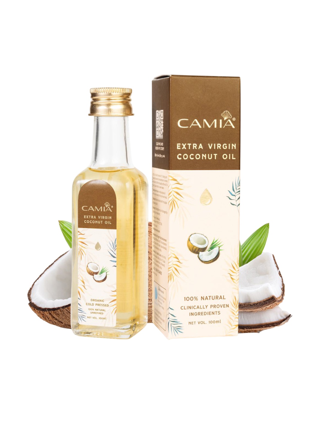 

CAMIA Cold Pressed Coconut Oil - 100 ml, White