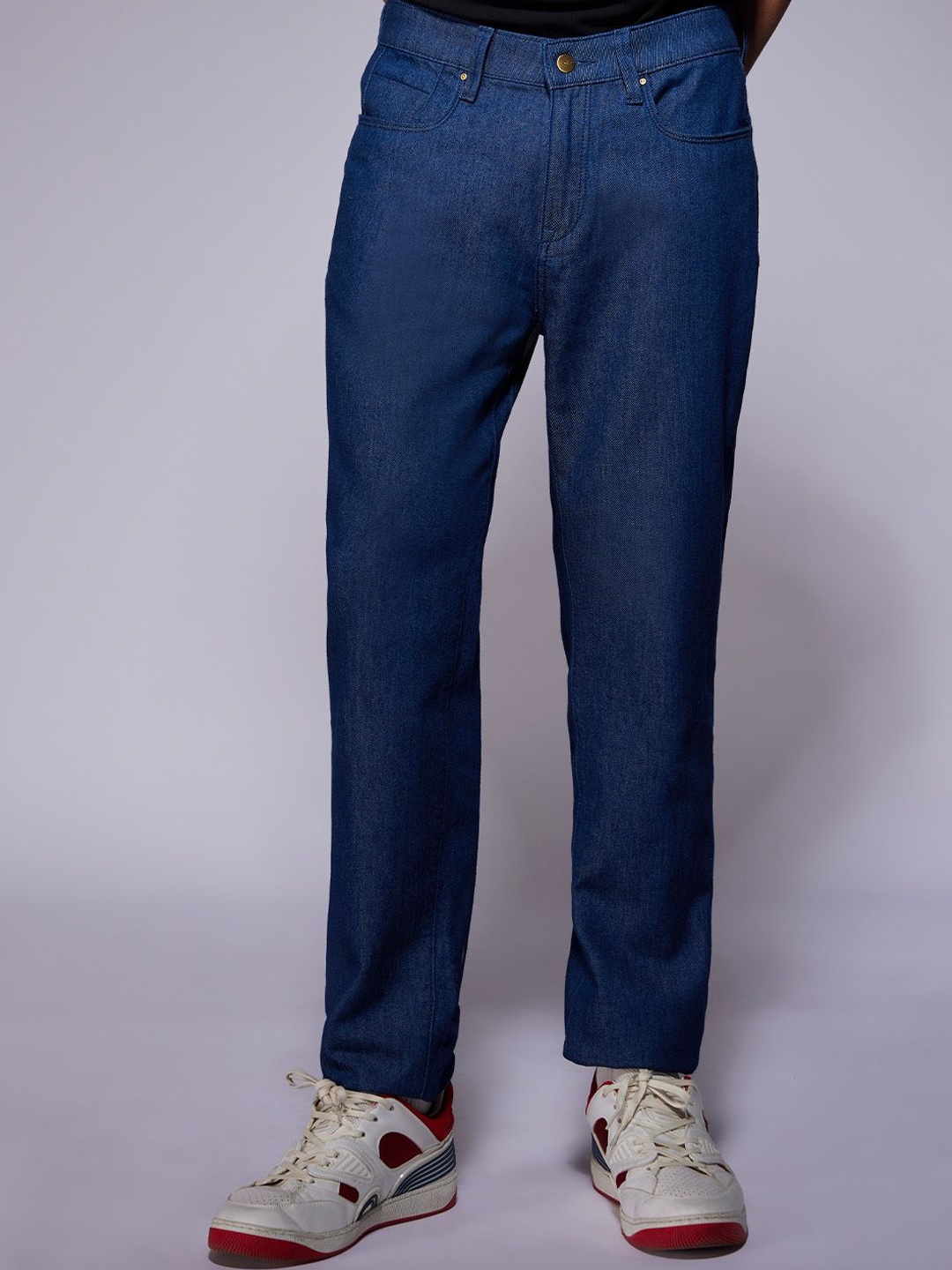 

Bombay Shirt Company Men Comfort Slim Fit Low-Rise Jeans, Blue