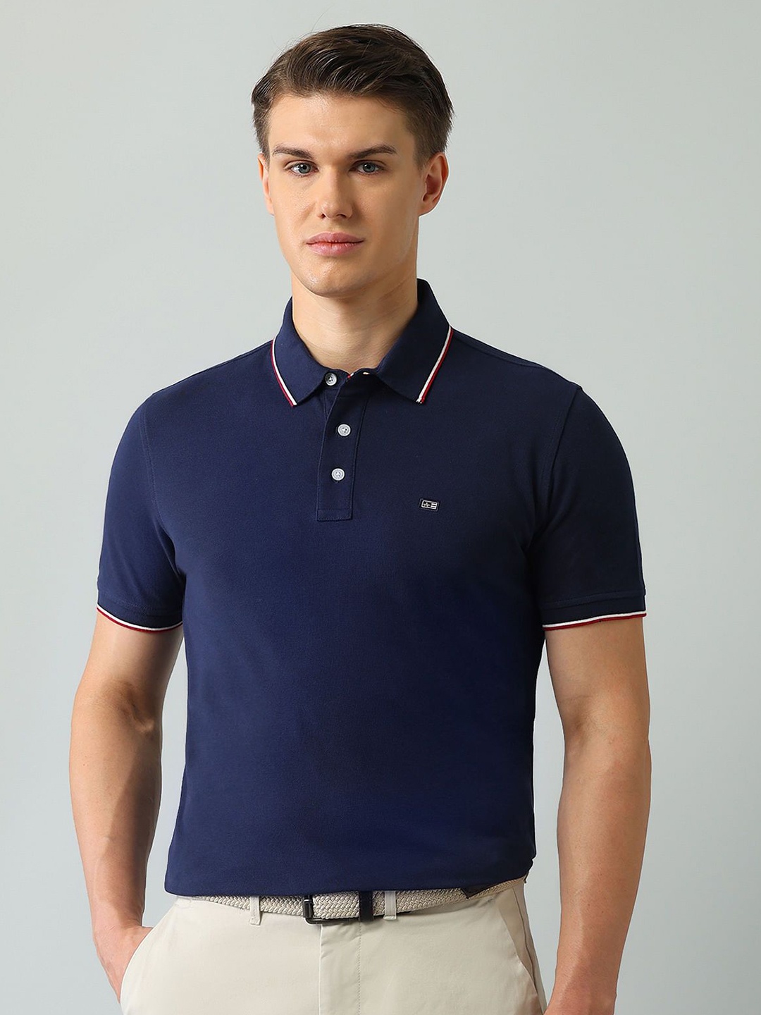 

Arrow Sport Men Polo Collar T-shirt, Blue