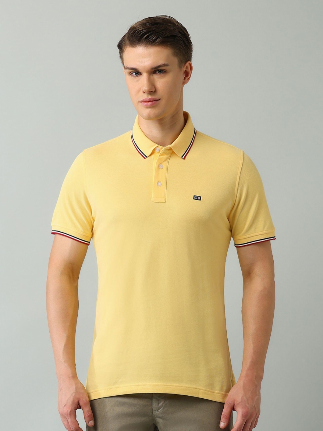 

Arrow Sport Men Polo Collar T-shirt, Yellow