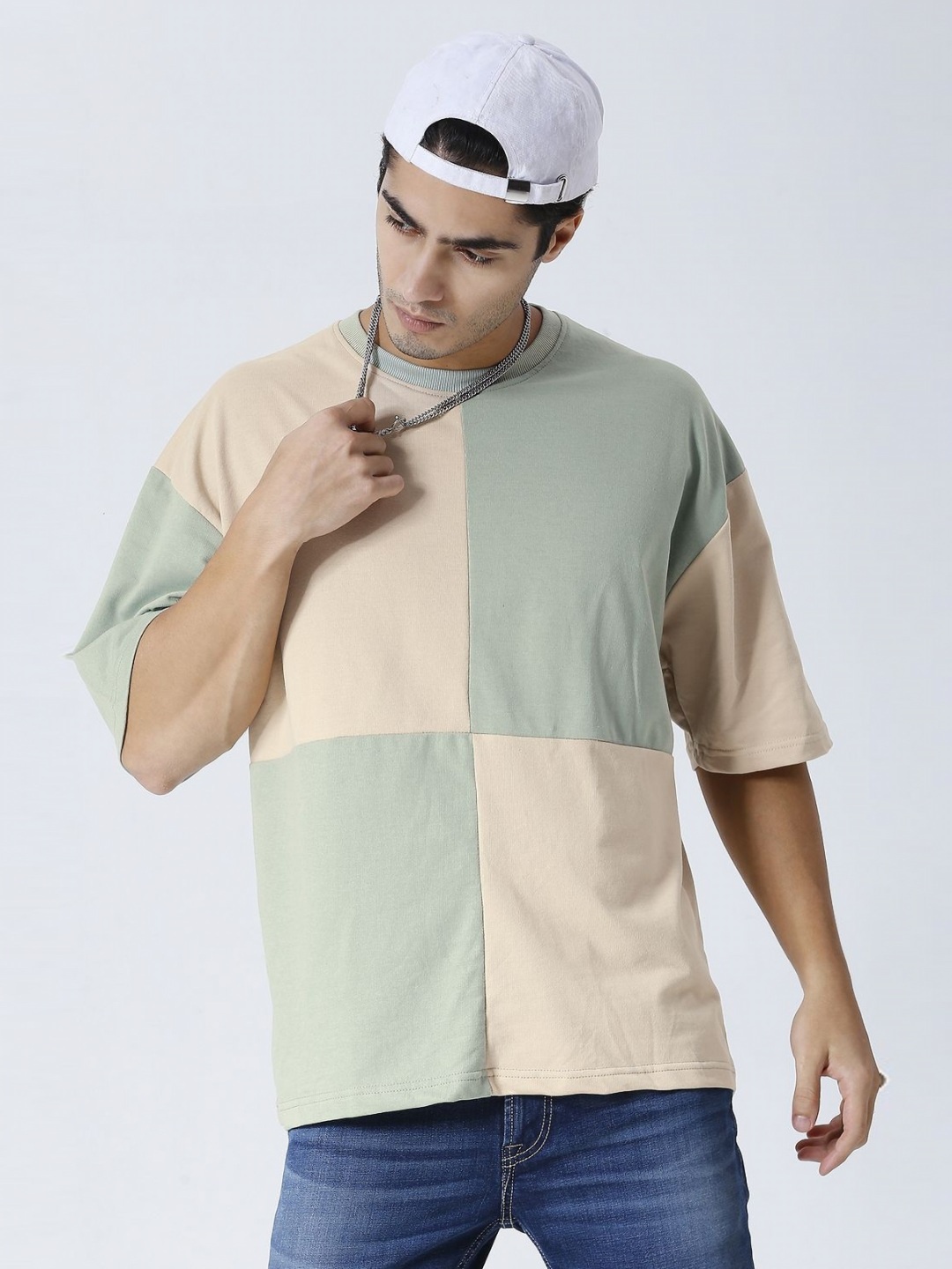 

HOUSE OF RS Men Printed Pockets T-shirt, Beige