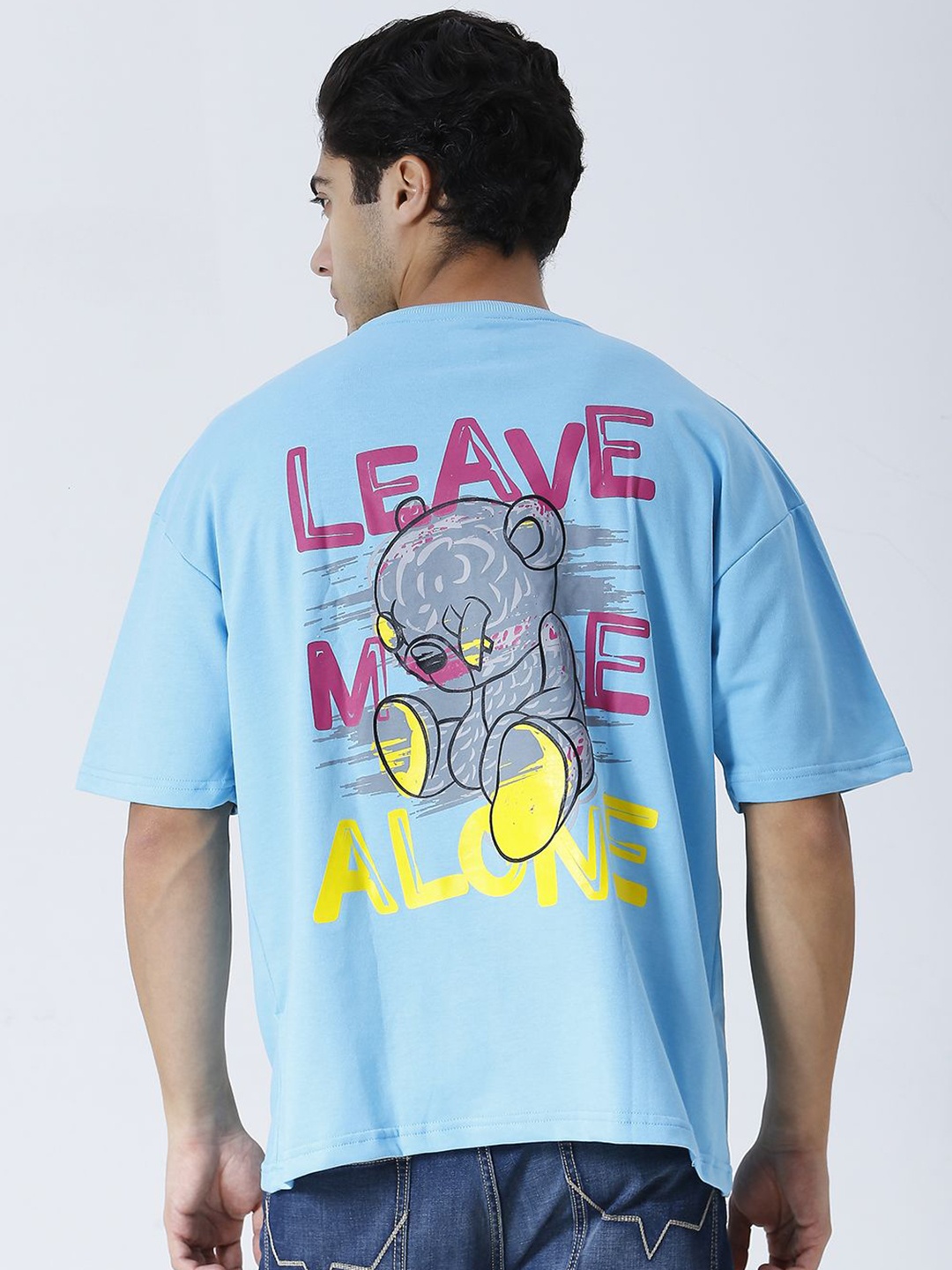 

HOUSE OF RS Men Printed T-shirt, Blue