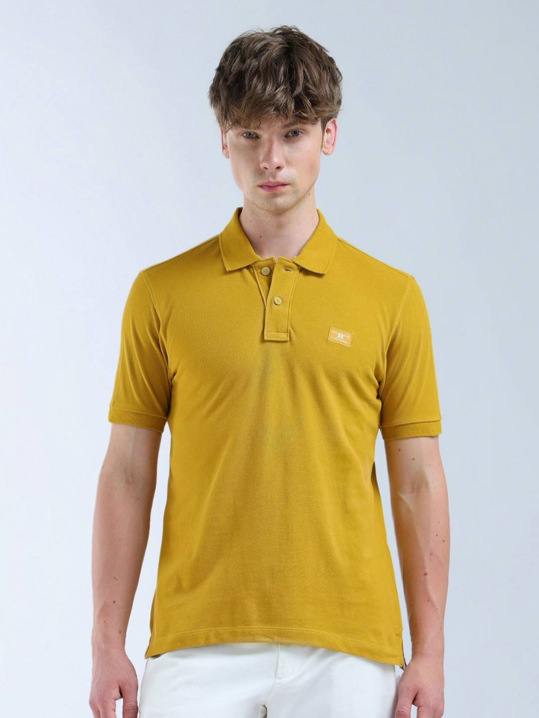 

Flying Machine Polo Collar T-shirt, Yellow