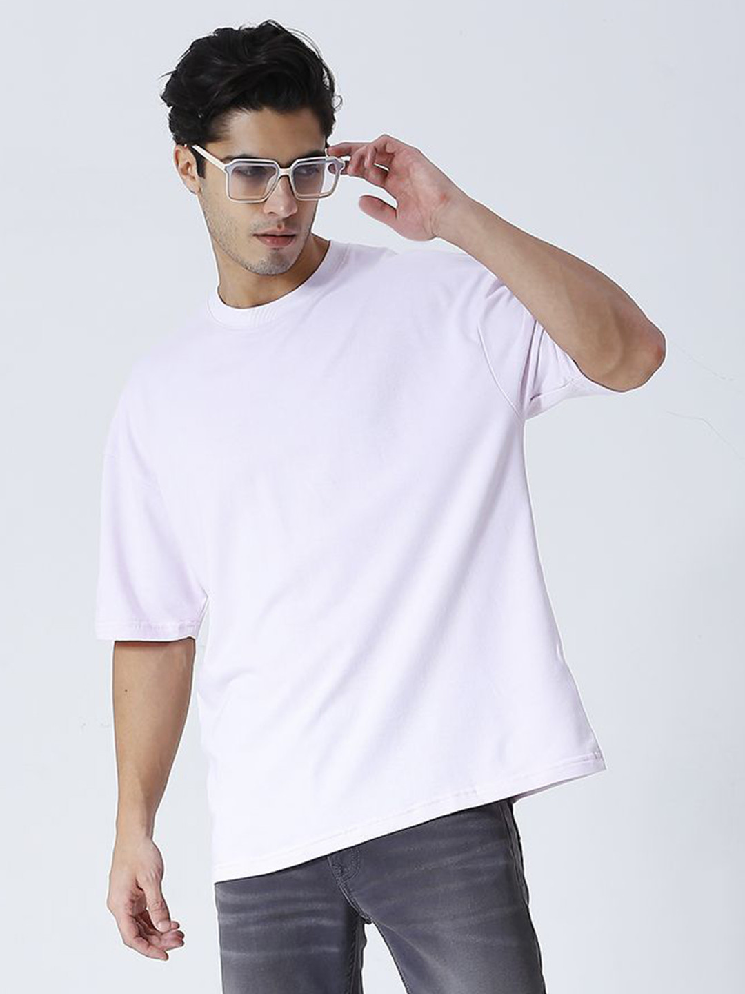 

HOUSE OF RS Men Printed Pockets T-shirt, Pink