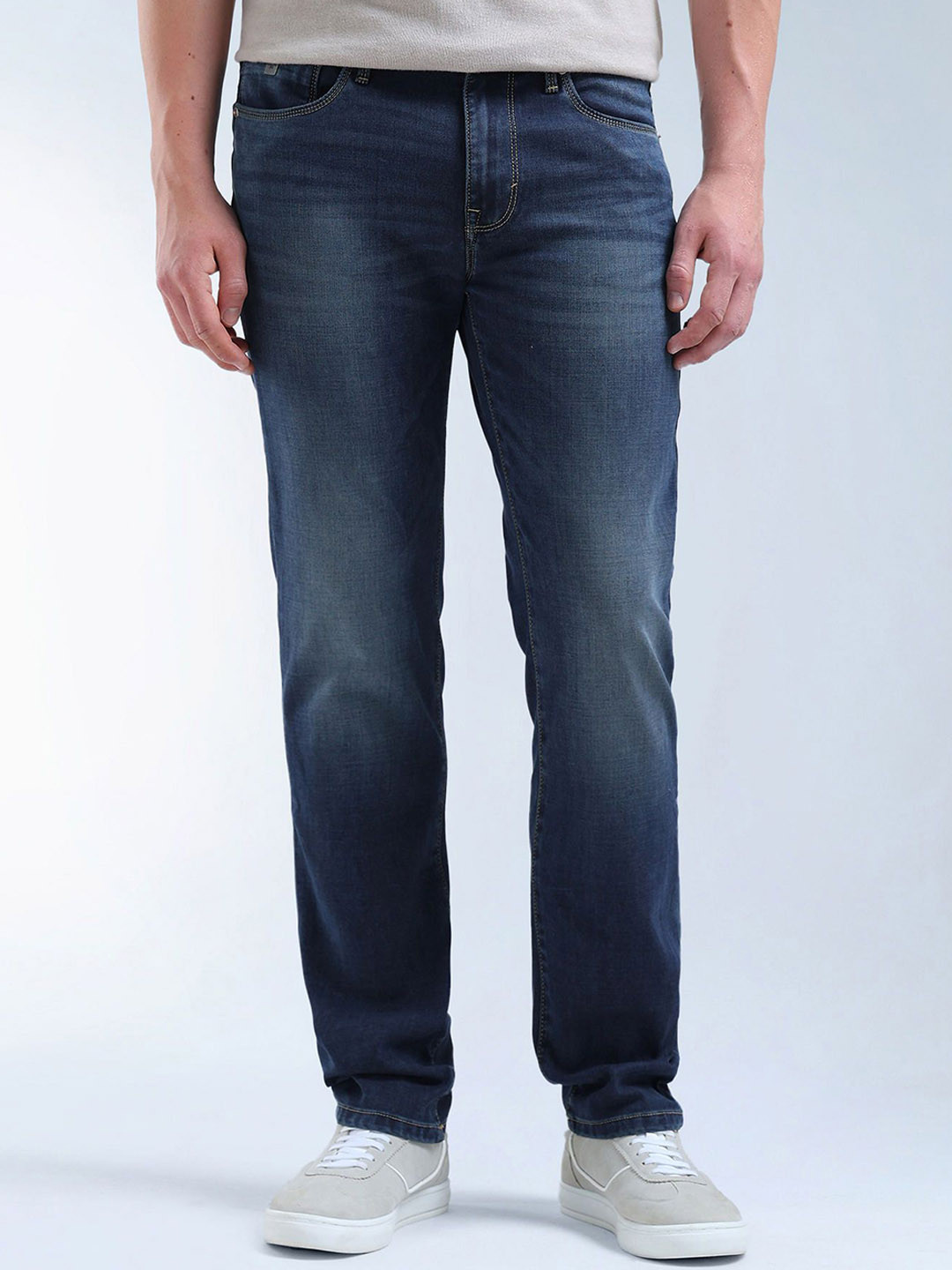 

Flying Machine Freddie Slim Straight Jeans, Blue