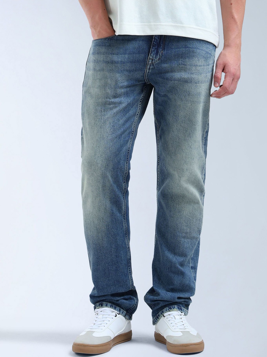 

Flying Machine F-Jango Relaxed Straight Fit Jeans, Blue