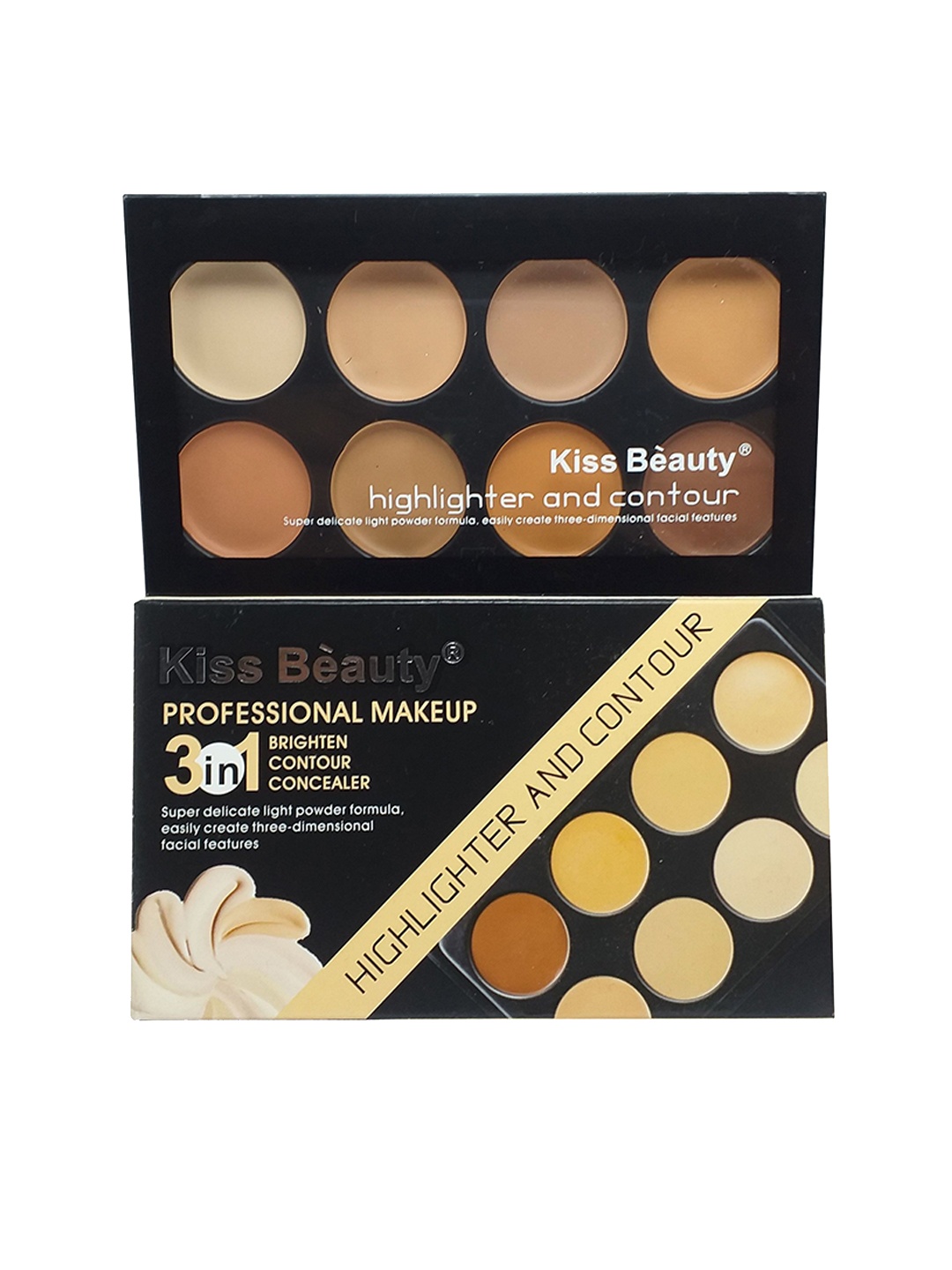 

Lenon 3In1 Brighten Contour & Canceler Palette- 9727, Multi