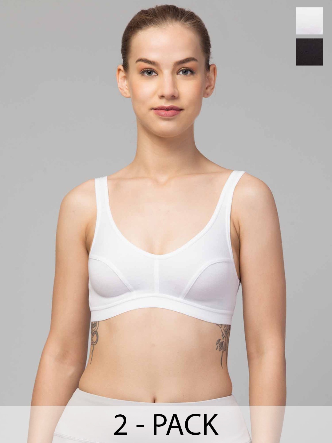 

ULLAS Bra Full Coverage, White