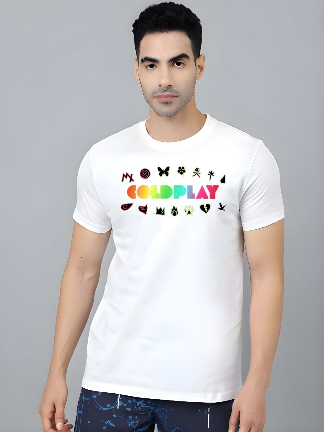 

KAIDO Men Printed T-shirt, White