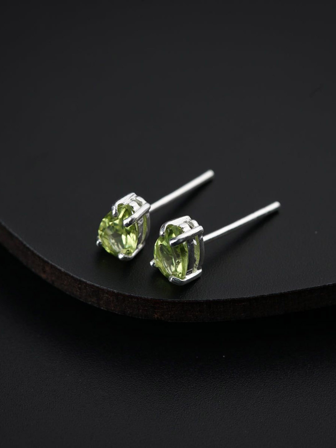 

House of Aadyaa 925 Sterling Silver Stone Studded Classic Studs Earrings