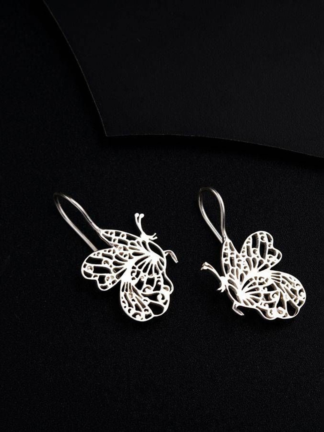 

House of Aadyaa 925 Sterling Silver Butterfly Drop Earrings