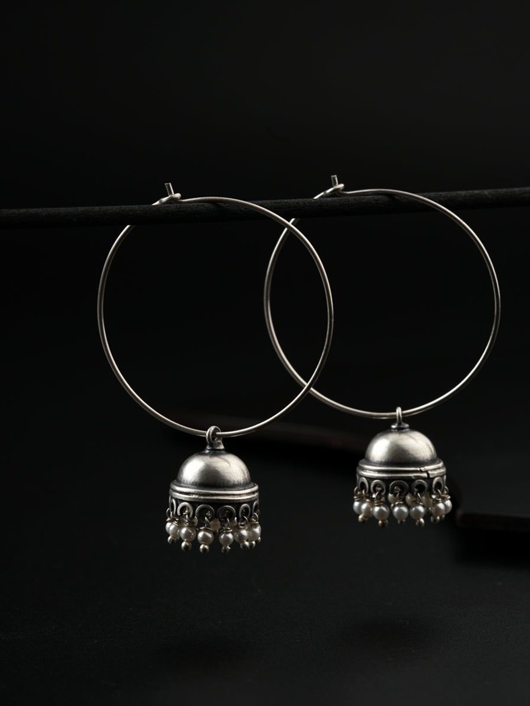 

House of Aadyaa 925 Sterling Silver Circular Hoop Earrings