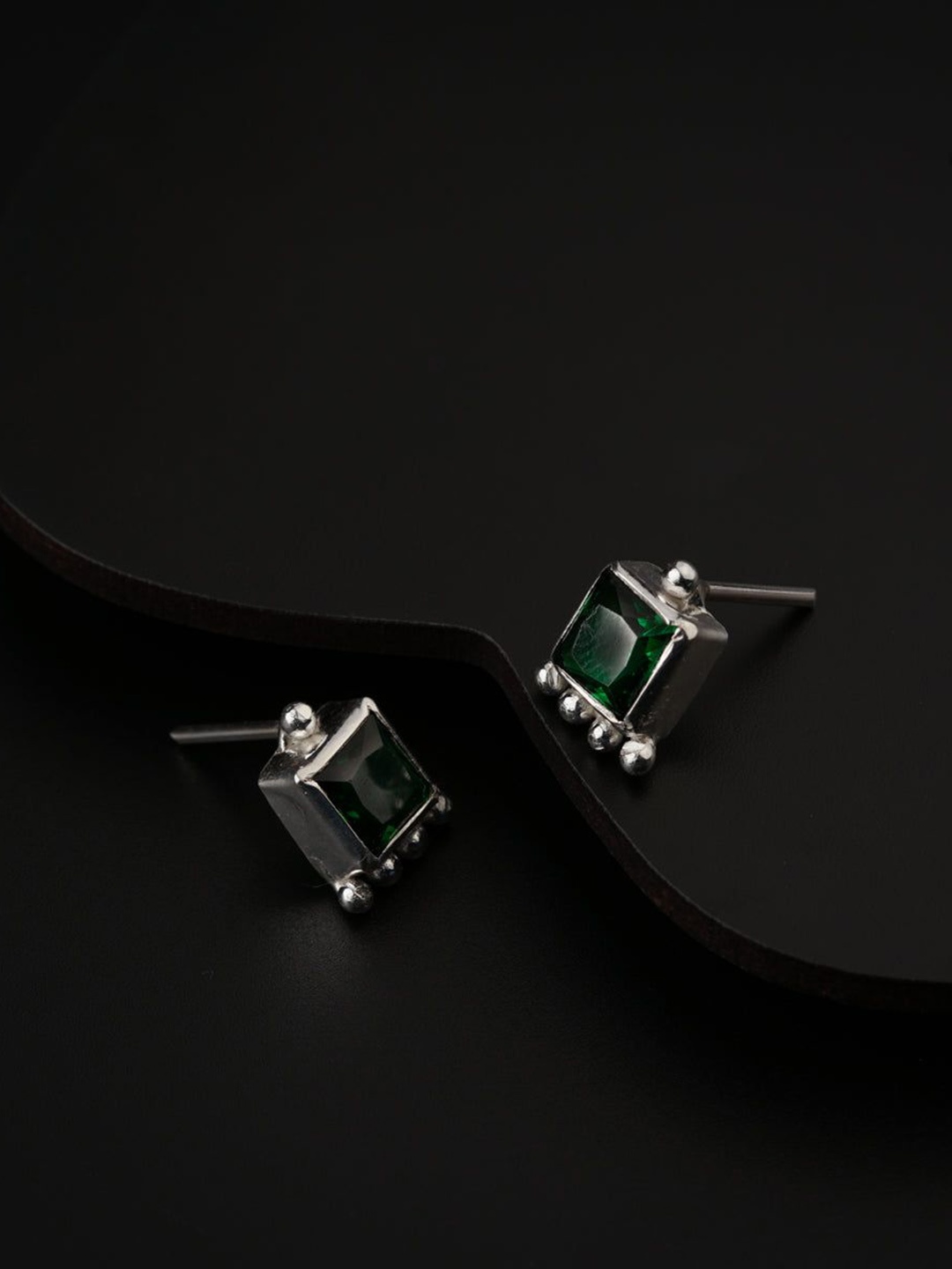 

House of Aadyaa 925 Sterling Silver Square Studs