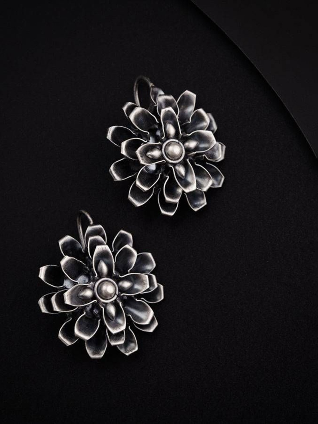 

House of Aadyaa 925 Sterling Silver Floral Studs Earrings