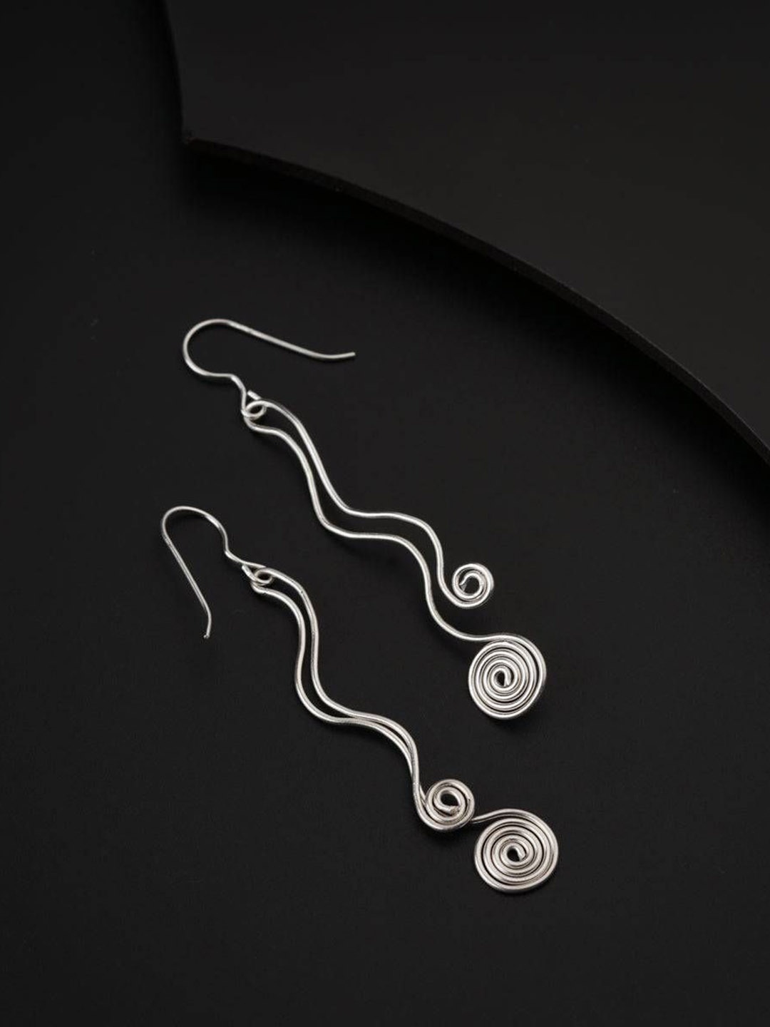 

House of Aadyaa 925 Sterling Silver Classic Oxidised Drop Earrings