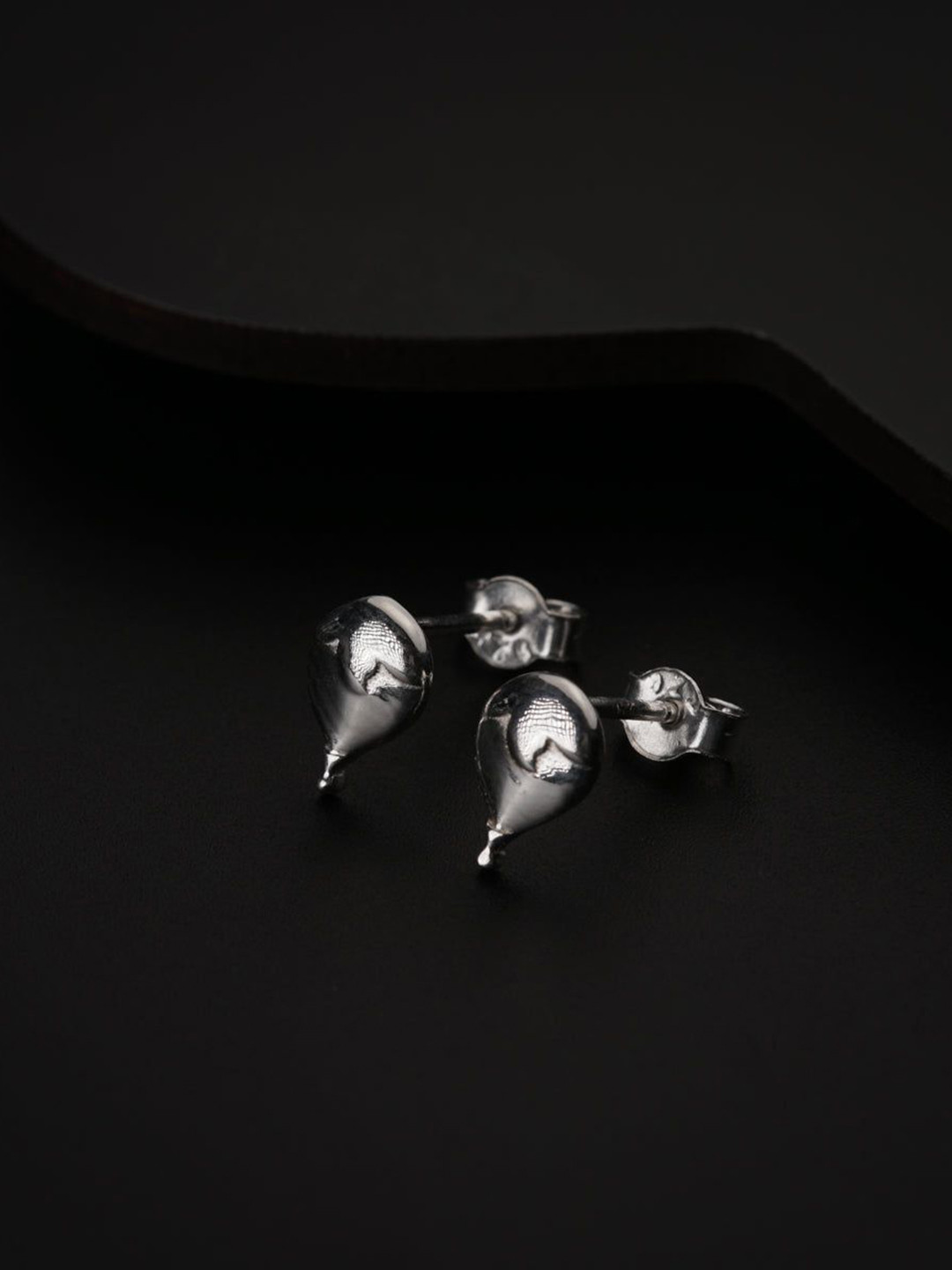

House of Aadyaa 925 Sterling Silver Oxidised Classic Studs Earrings