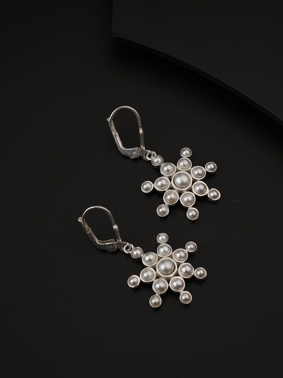 

House of Aadyaa 925 Sterling Silver Beaded Classic Drop Earrings