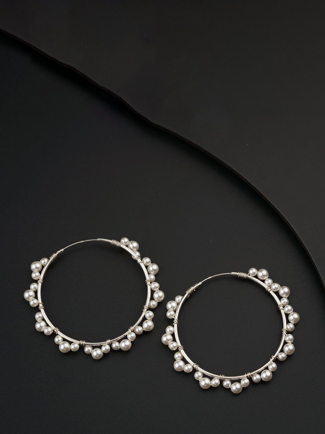 

House of Aadyaa 925 Sterling Silver Circular Hoop Earrings