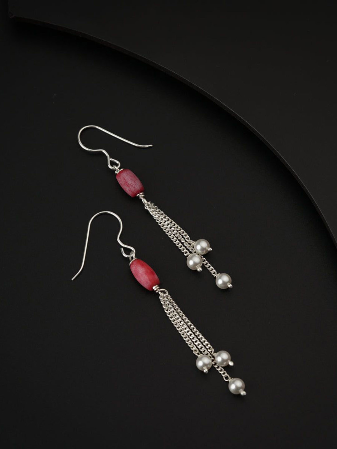 

House of Aadyaa 925 Sterling Silver Oxidised Classic Drop Earrings