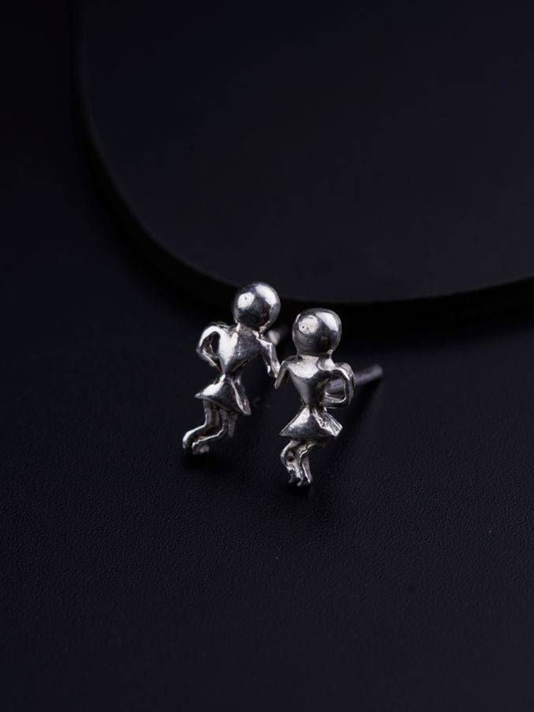 

House of Aadyaa 925 Sterling Silver Classic Warli Art Ear Cuff Earrings