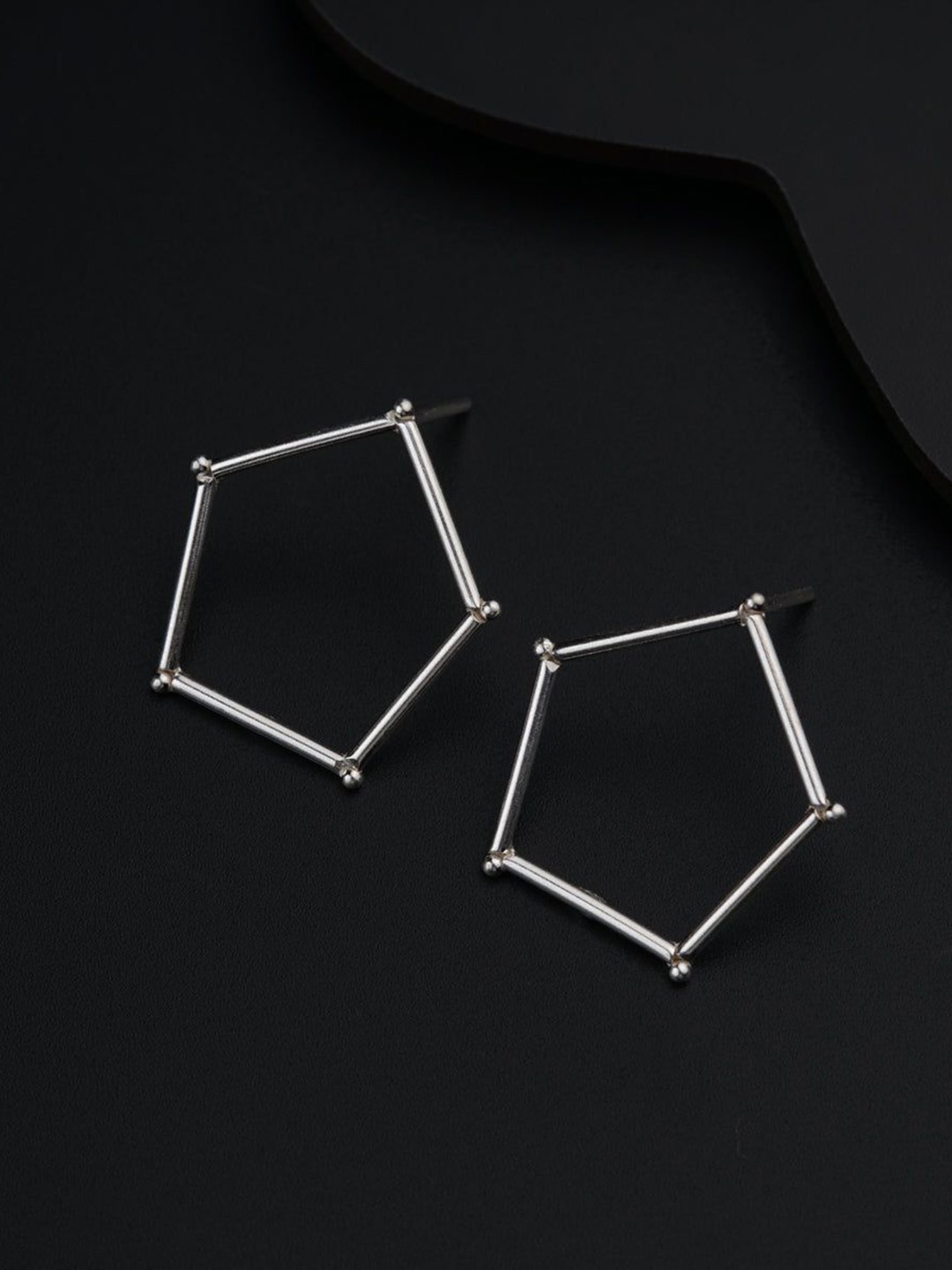 

House of Aadyaa 925 Sterling Silver Geometric Drop Earrings