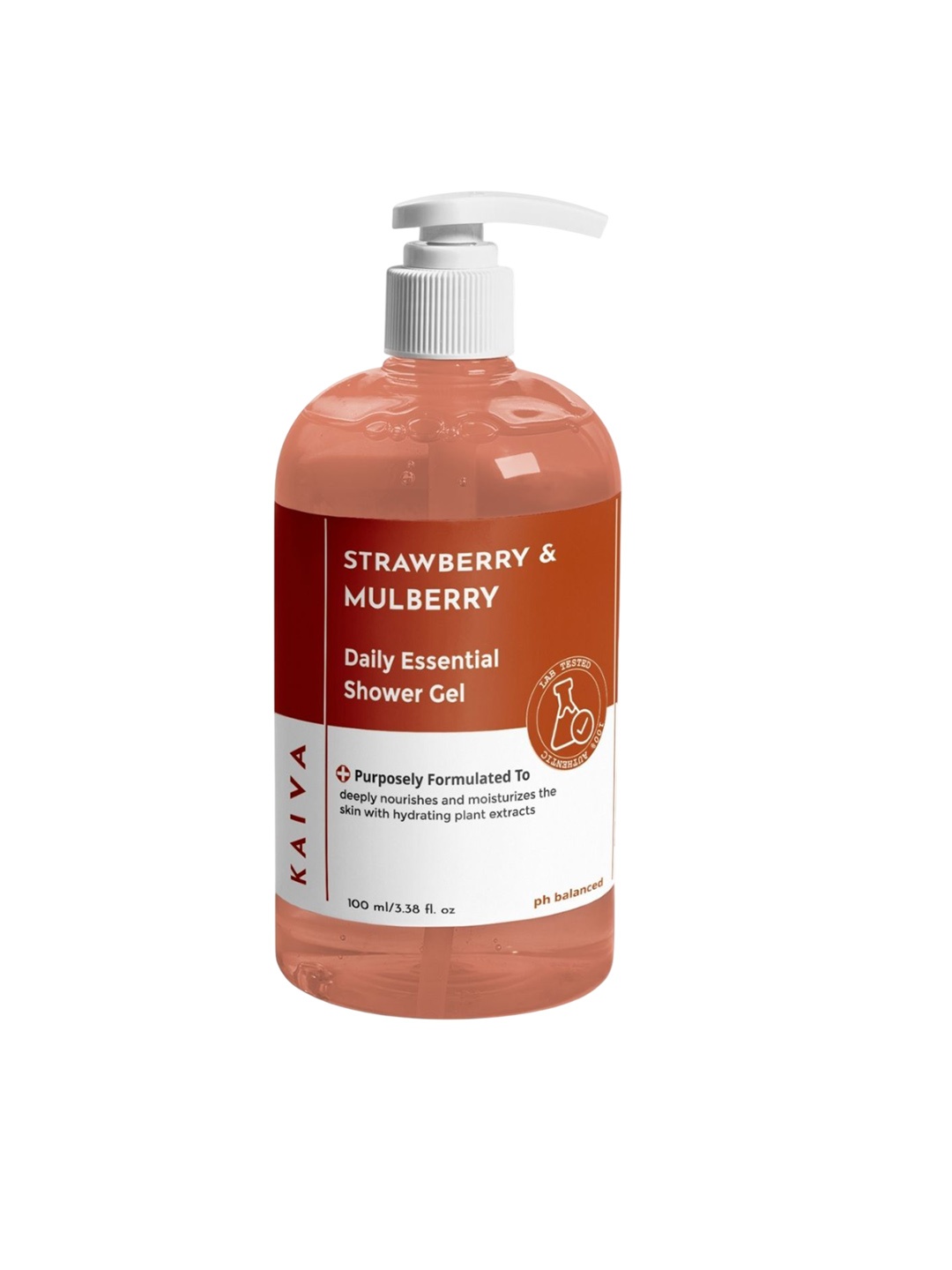 

KAIVA Strawberry & Mulberry Shower Gel With Vitamin E - 100 ml, Red