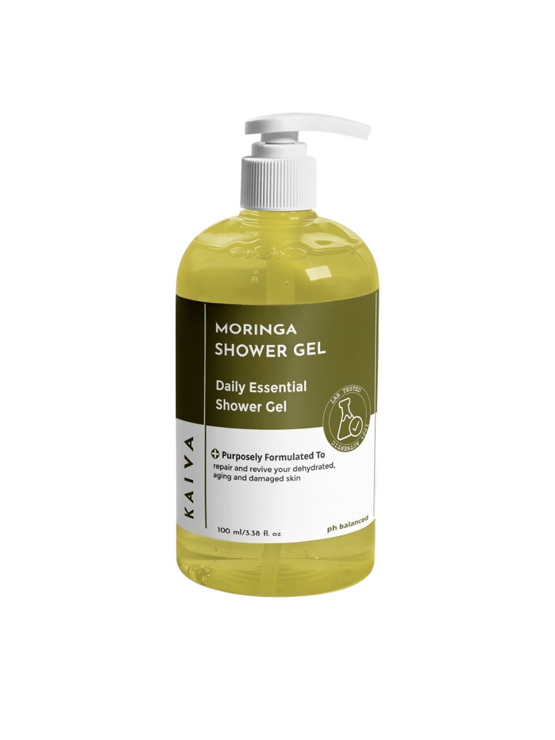 

KAIVA Wanderer Moringa Shower Gel With Vitamin E - 100 ml, Green