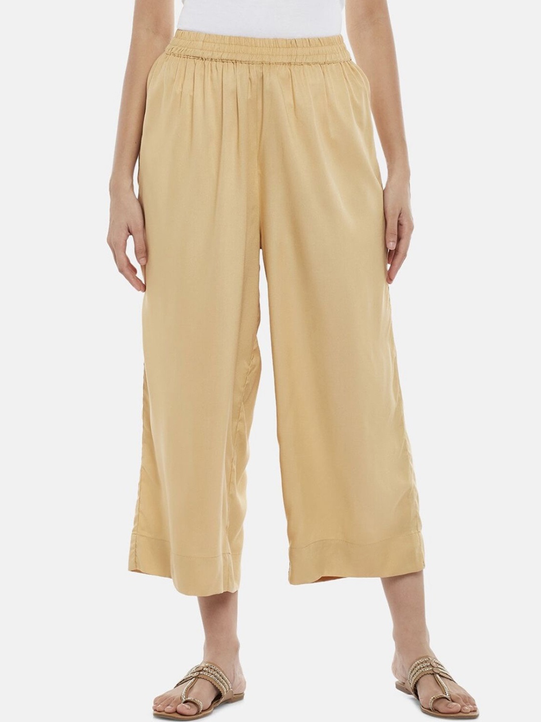 

Moda Rapido Women Culottes Trousers, Gold