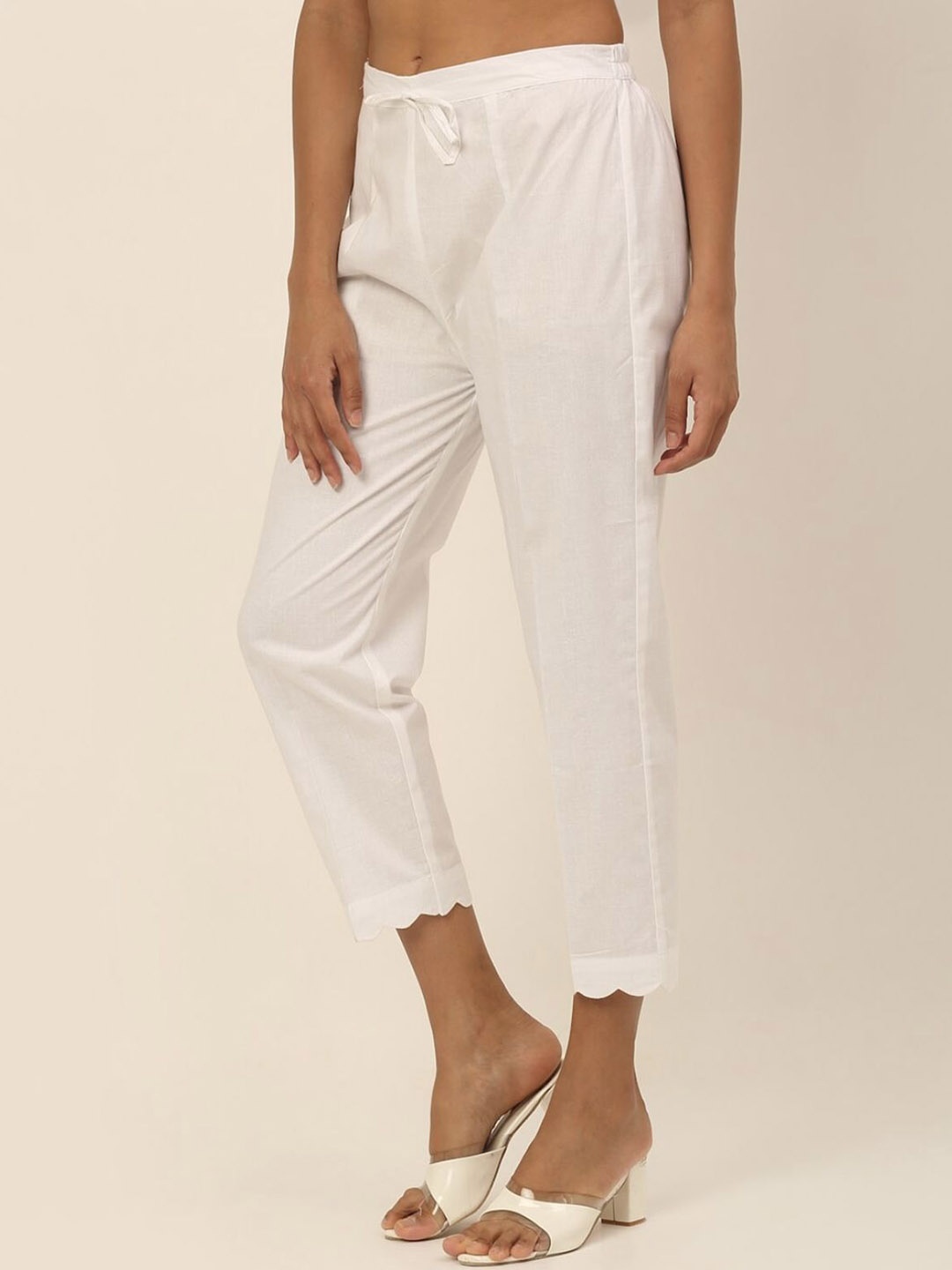 

Moda Rapido Women Trousers, White
