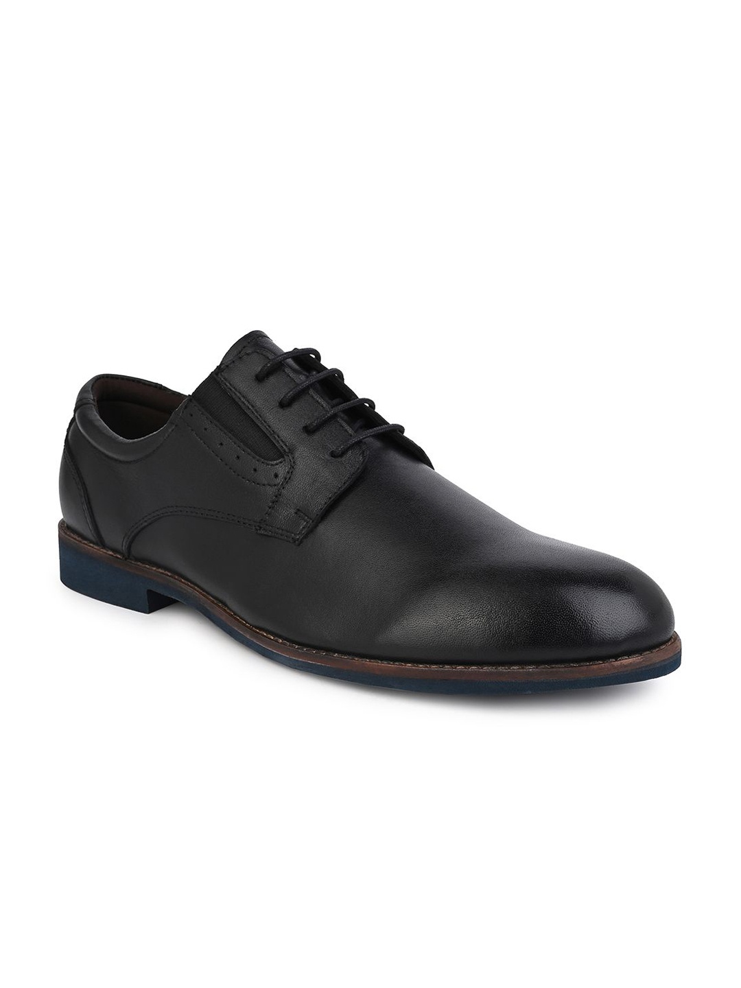 Alberto Torresi Men Round Toe Formal Shoes, Black
