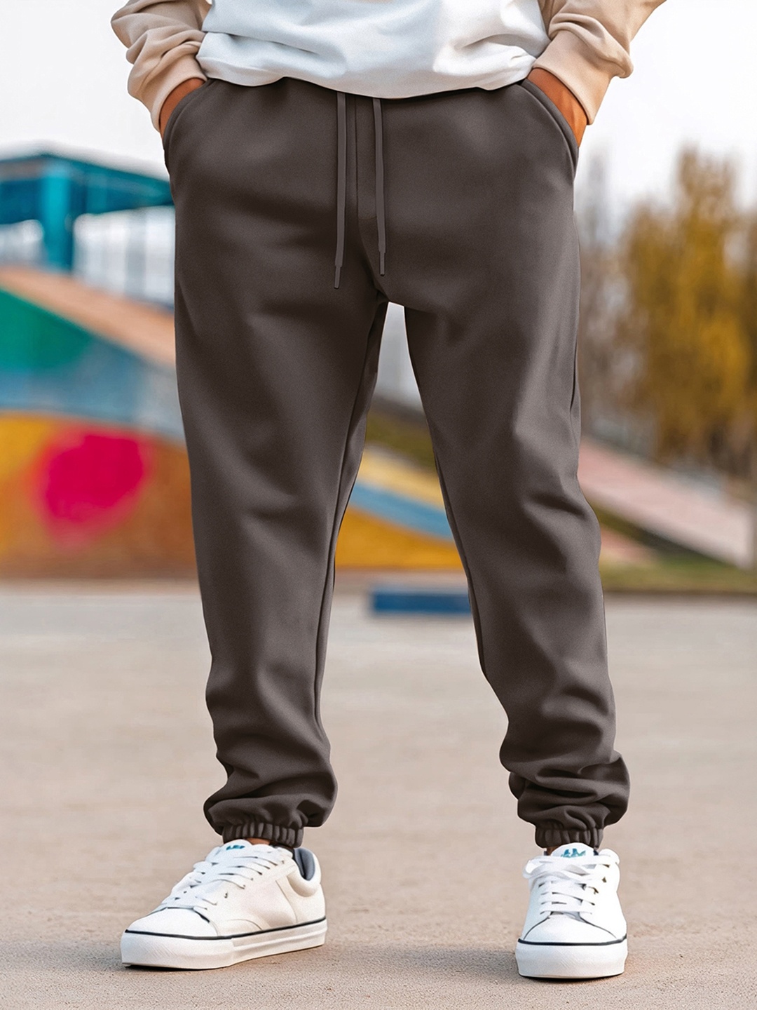 

Bewakoof Heavy Duty 1.0 Men's Charcoal Grey Oversized Joggers
