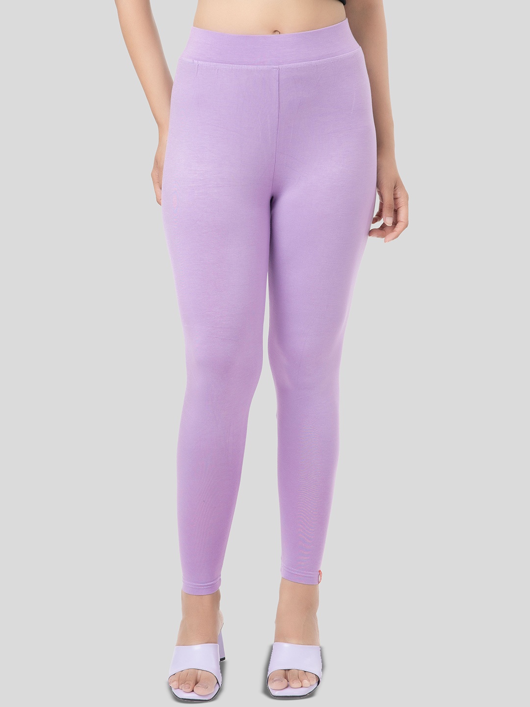 

Digsel Cool Cotton Women Mid-Rise Pure Cotton Ankle-Length Leggings, Lavender