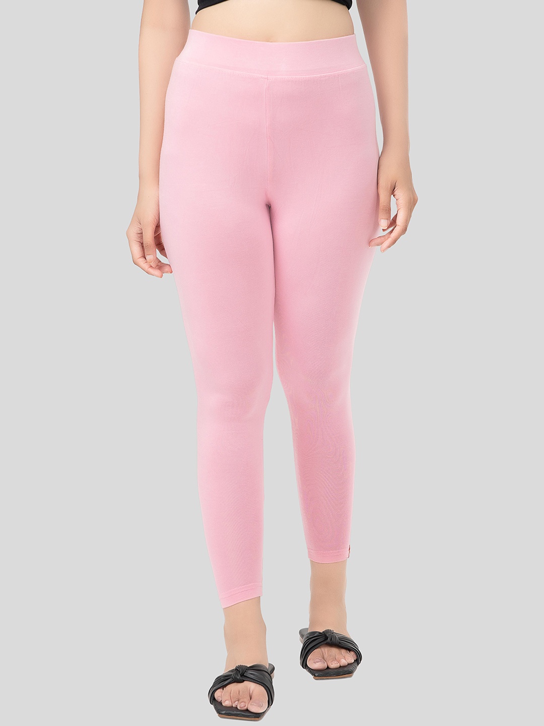 

Digsel Cool Cotton Women Pure Cotton Ankle-Length Leggings, Pink