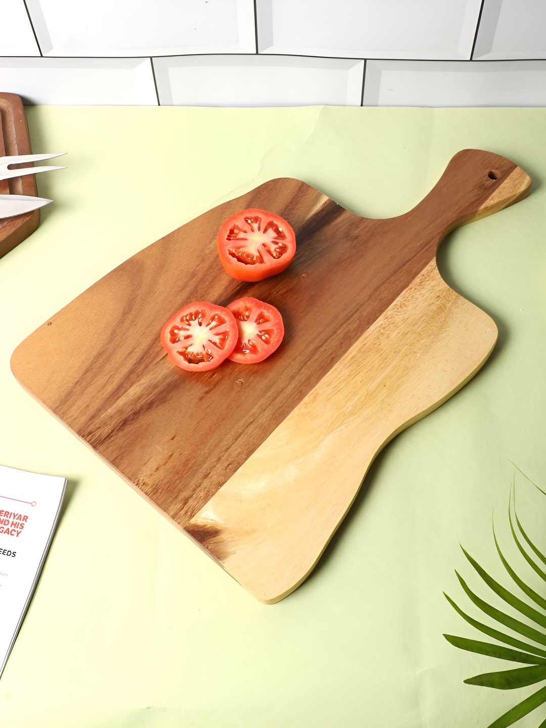 

NATURALLY YOURS Brown & Beige Wooden Chopping Board