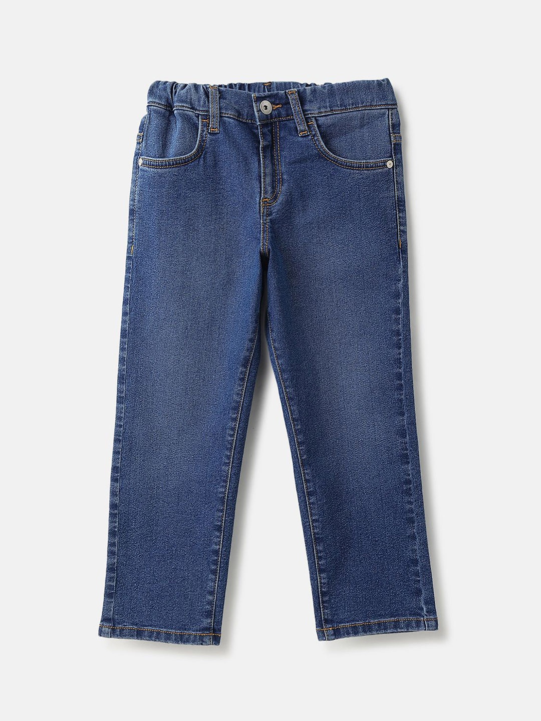 

United Colors of Benetton Boys Slouchy Fit Mid-Rise Jeans, Blue