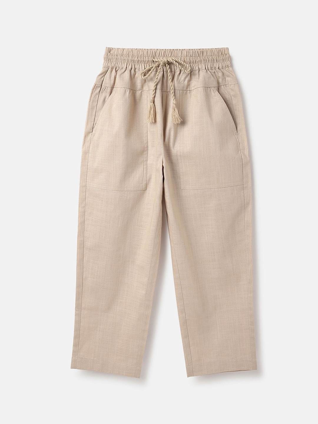 

United Colors of Benetton Girls Regular Fit Trousers, Beige