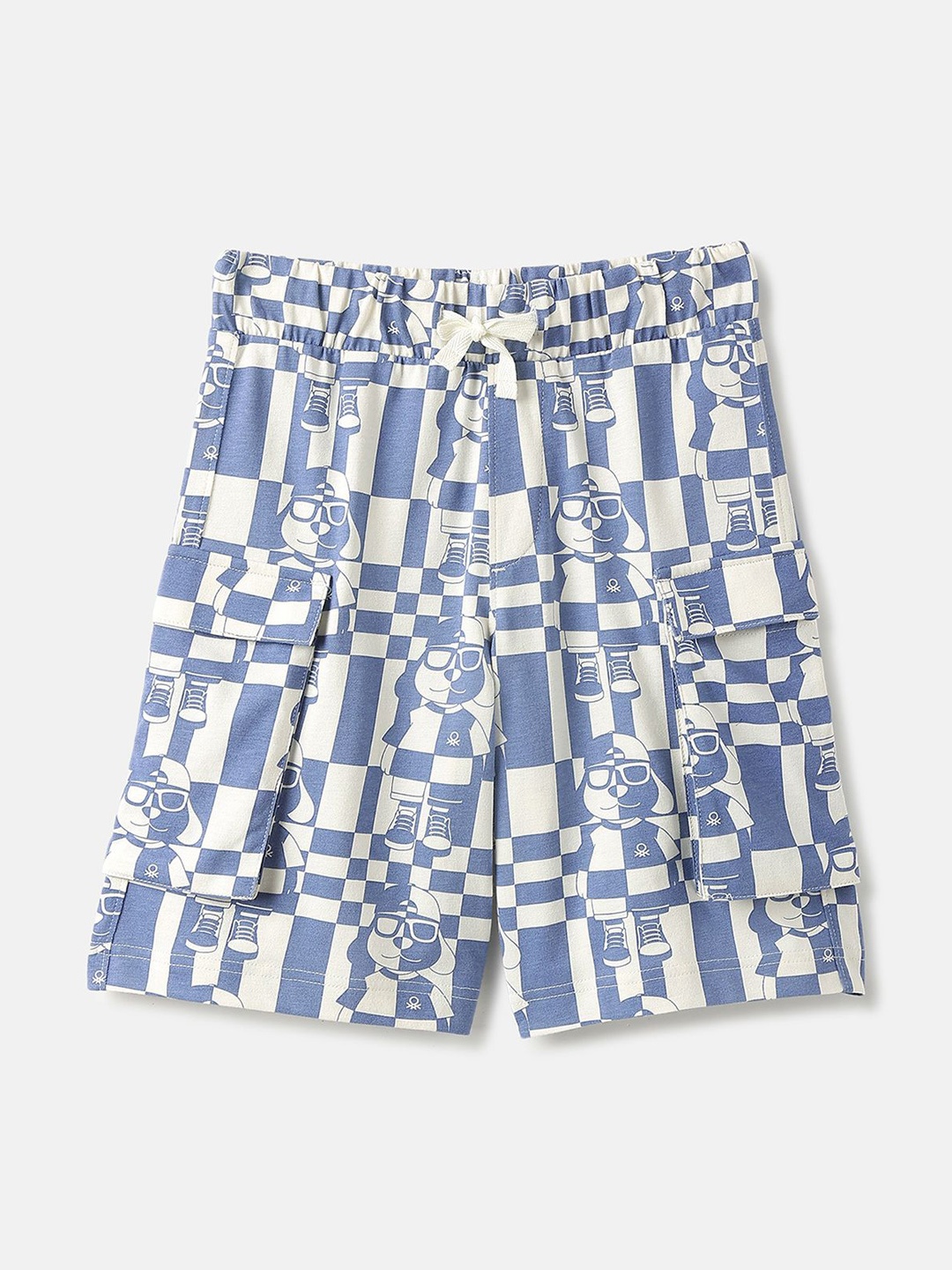 

United Colors of Benetton Boys Printed Shorts, Blue