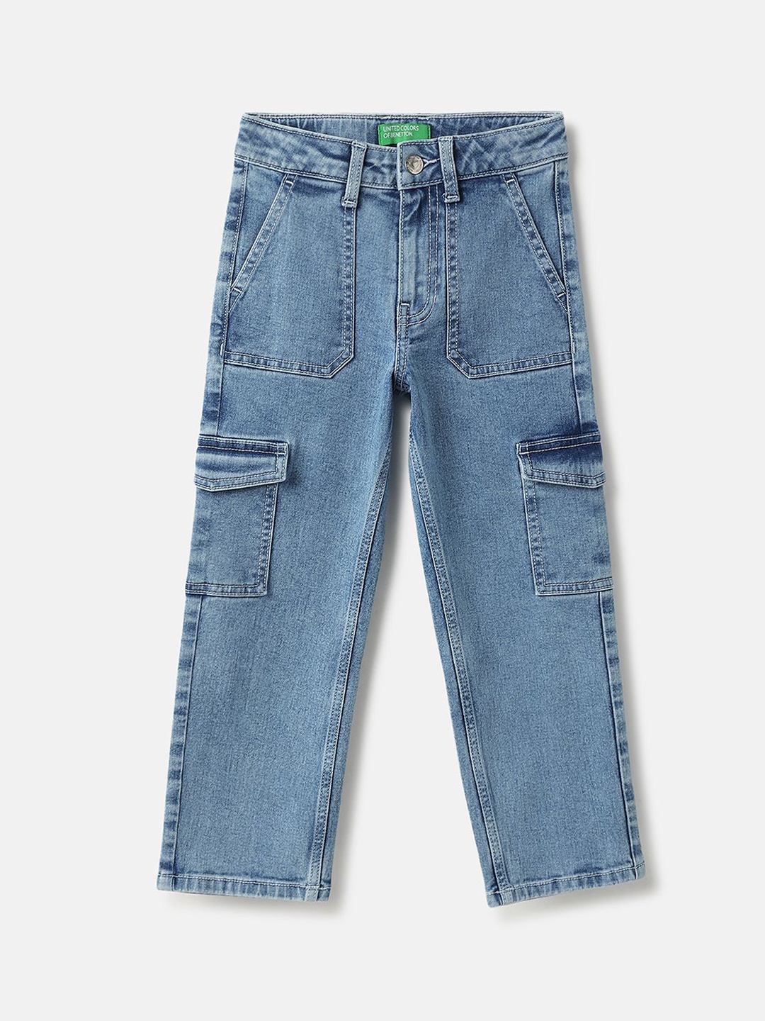 

United Colors of Benetton Girls Straight Fit Jeans, Blue