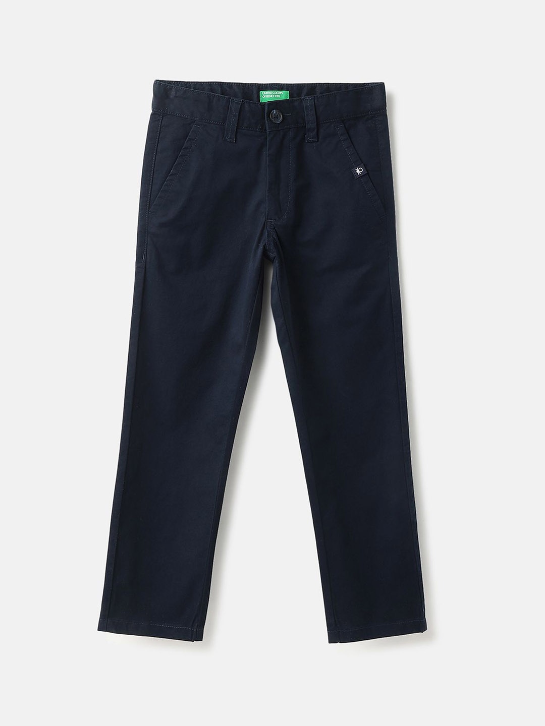 United Colors of Benetton Boys Slim Fit Trousers, Blue